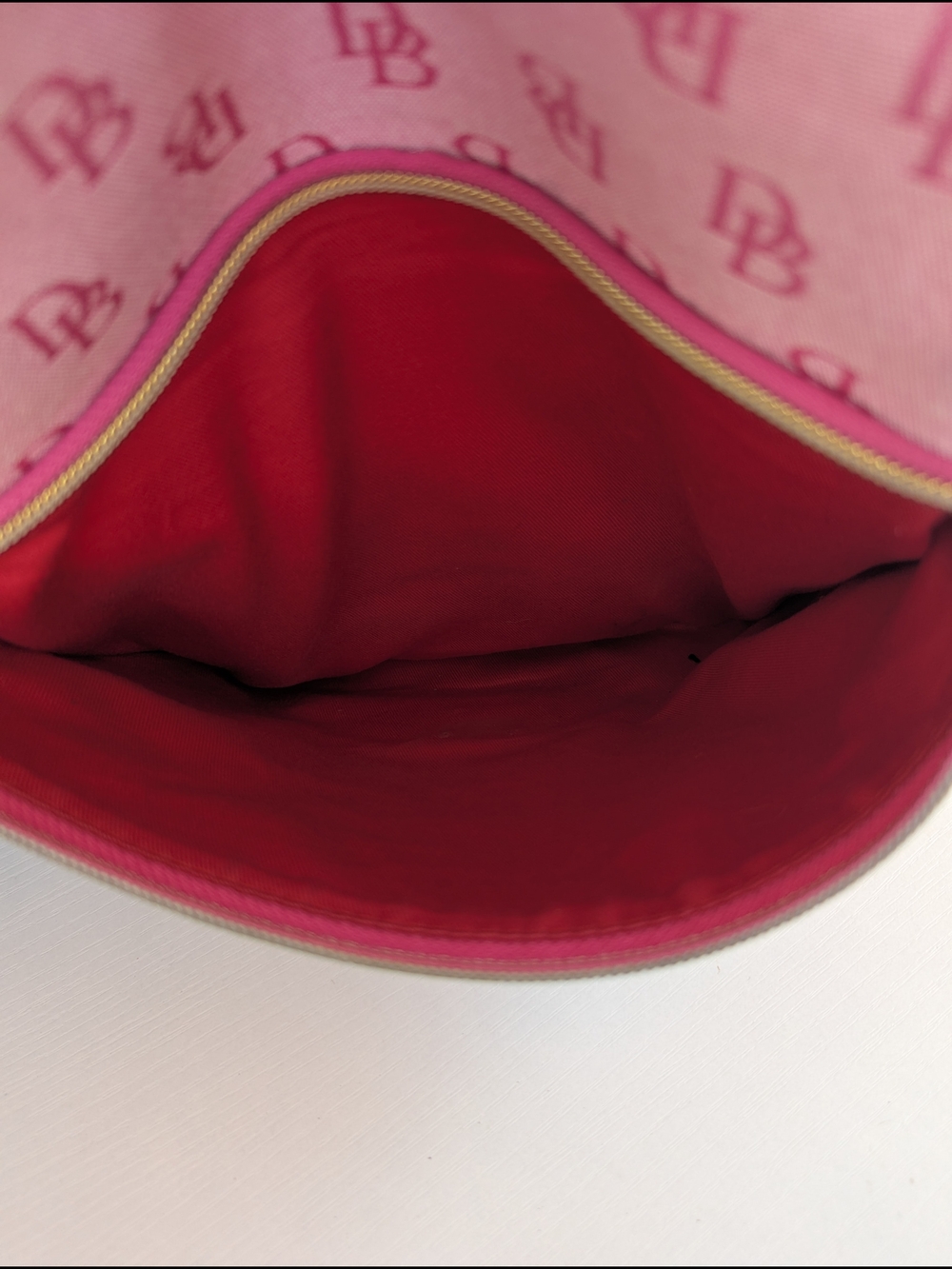 Dooney & Bourke Pink Canvas Shoulder Bag - Picture 14 of 14